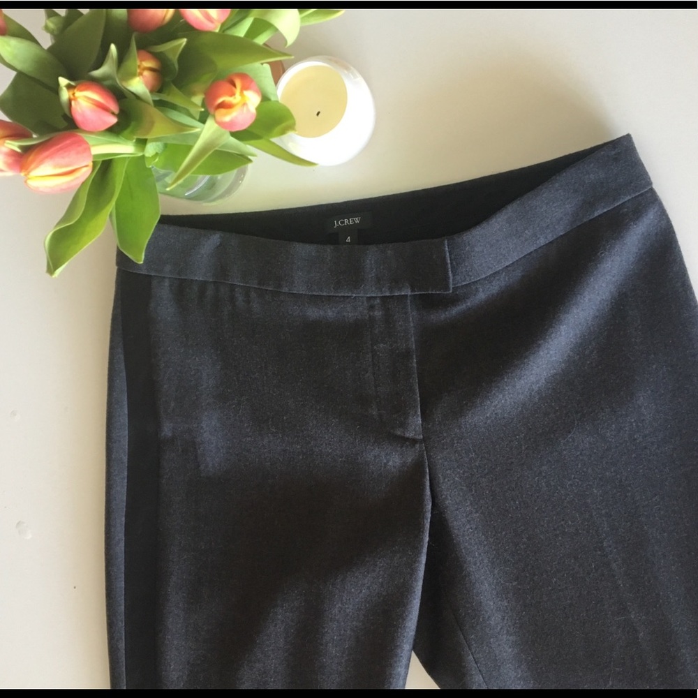 Tuxedo Wool Cigarette Pants